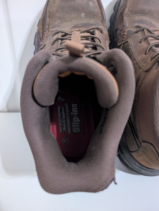 Skechers Santoro Mens Boots Slip-ins Brown Safety Toe Work Shoes 200459 Size 11 main image 9